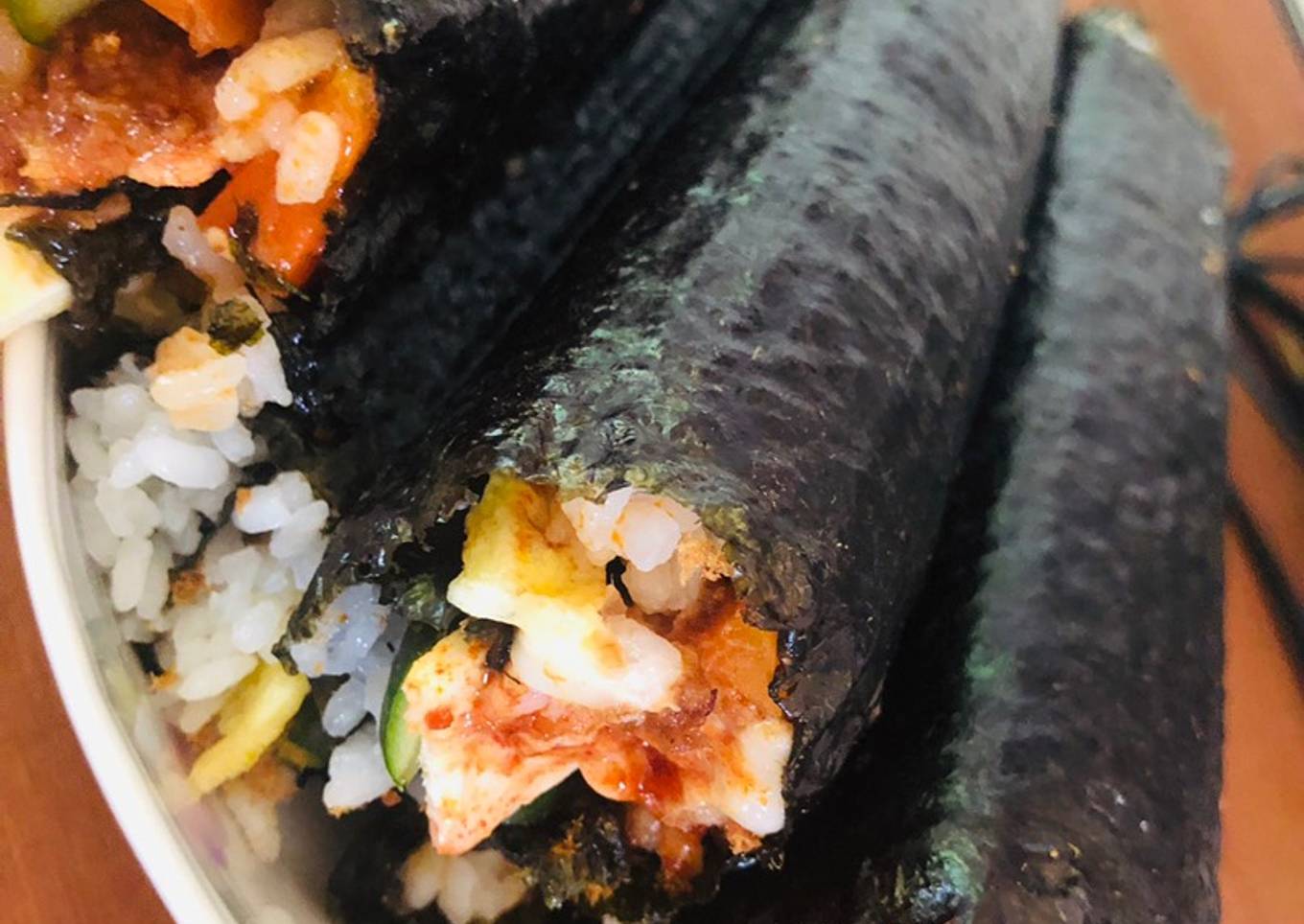 Kimbab������ (terobsesi dari kdrama healer) Dan akhirnya usaha takan menghianati Hasil������