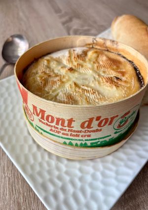 Une photo de Mont d’or rôti à l’air fryer