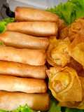 Crispy Vegetarian Spring Rolls "Heng Heng Heng"