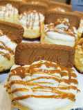 Käsekuchen Törtchen mit Lotuskeksboden und Mascarpone, Frischkäse