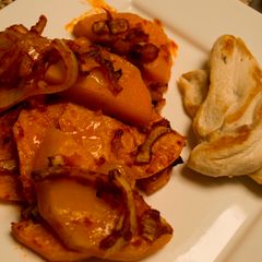 A picture of Baked Muscat Pumpkin.