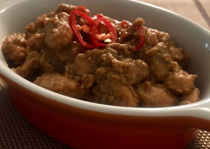 Cara Gampang Membuat Ayam bumbu kacang / bumbu sate Anti Gagal