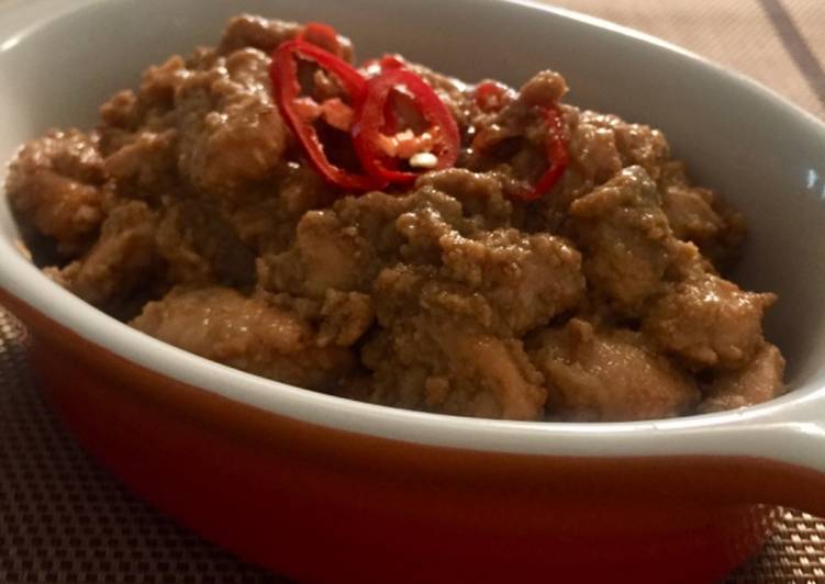 Resep Ayam bumbu kacang / bumbu sate, Enak Banget