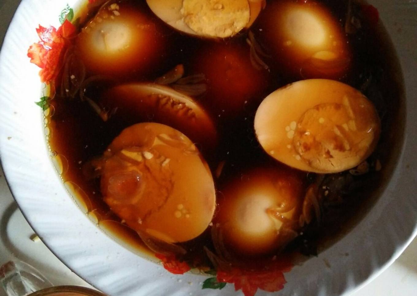 Simple telur rebus kuah kecap