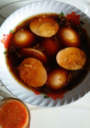 Foto resep Simple telur rebus kuah kecap