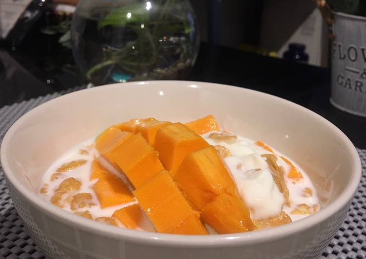 Resep Mango yogurt cereal, Menggugah Selera