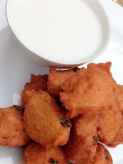 A picture of Pap and Akara (kunu da Kosai) #Breakfast contest#Plateaustate.