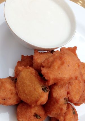 A picture of Pap and Akara (kunu da Kosai) #Breakfast contest#Plateaustate.