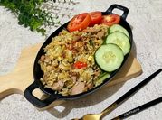 Gambar nasi goreng sosis
