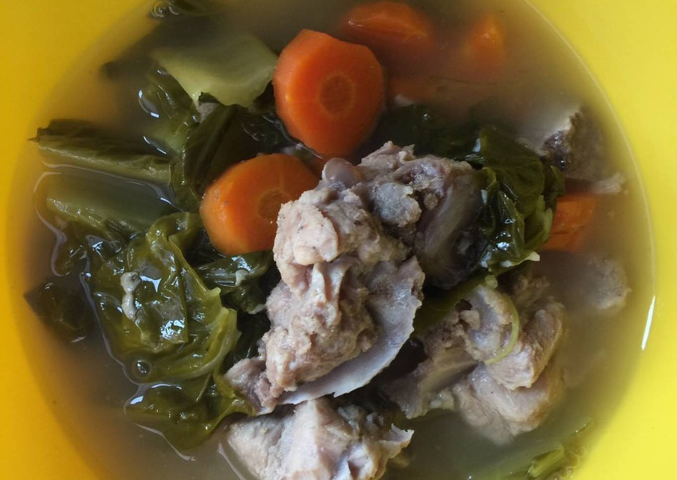 Bakut sayur asin (babi)