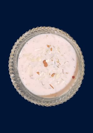 A picture of Rooh Afza Rice Kheer.
