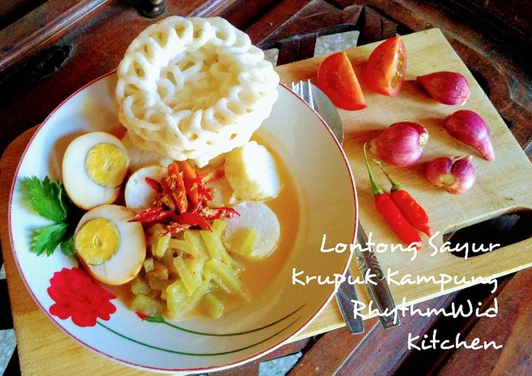Resep masakan Lontong Sayur Krupuk Kampung | Cara Bikin Lontong Sayur Krupuk Kampung Yang Mudah Dan Praktis