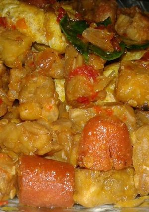 Foto resep Sambel tempe telor sosis nyuss