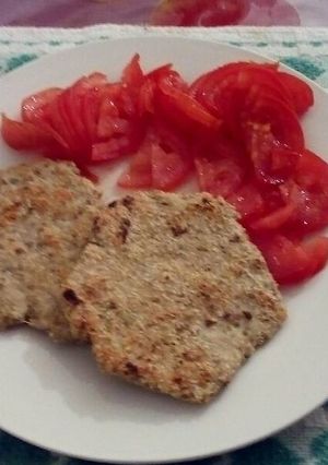 Una foto de Hamburguesas livianas de pollo y avena