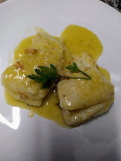 Una foto de Bacalao al pil pil
