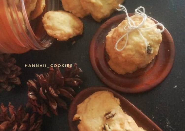 Resep Raisin cornflakes butter cookies Anti Gagal