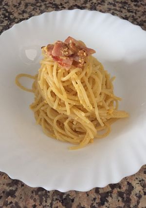 Una foto de Pasta alla carbonara