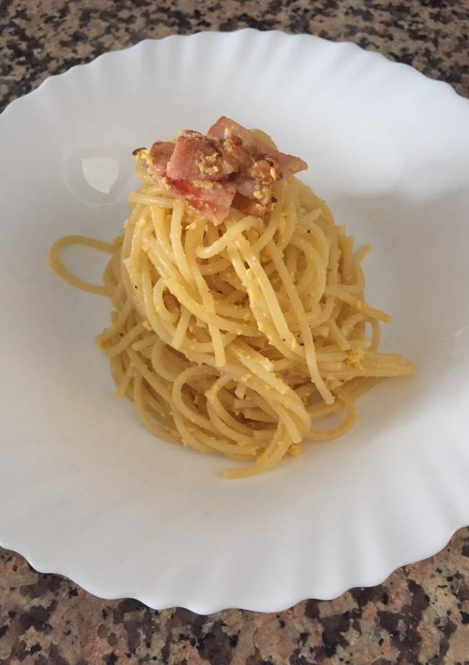 Una foto de Pasta alla carbonara