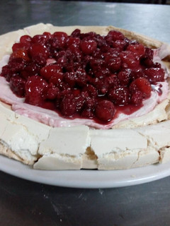 Una foto de Tarta pavlova