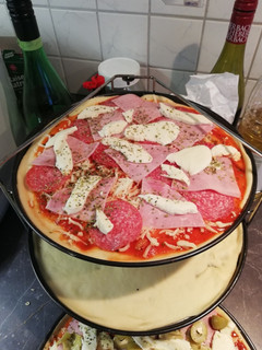 Una foto de Pizza casera