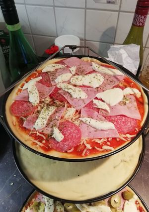 Una foto de Pizza casera