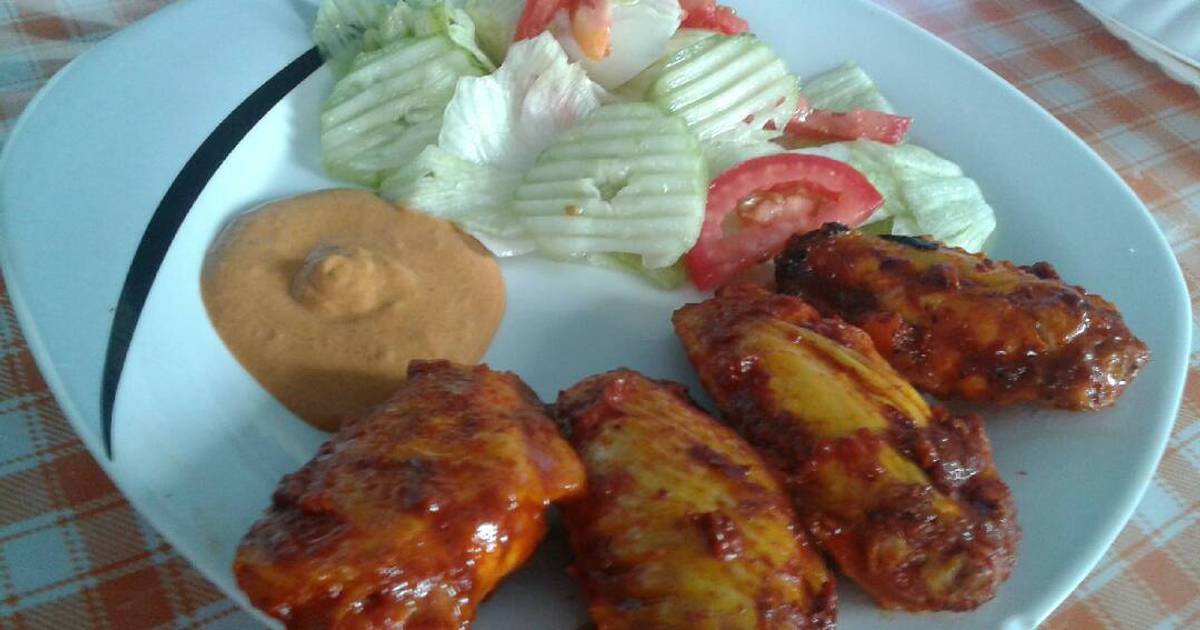 Alitas enchiladas estilo enojona ? Receta de Zoyla Enojona ??- Cookpad