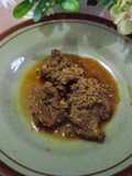 Lapis daging + telur bumbu marinasi instan