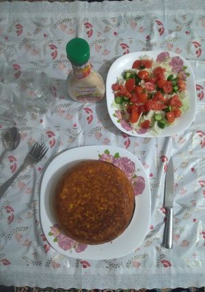 عکسی از دستور ته چین مرغ