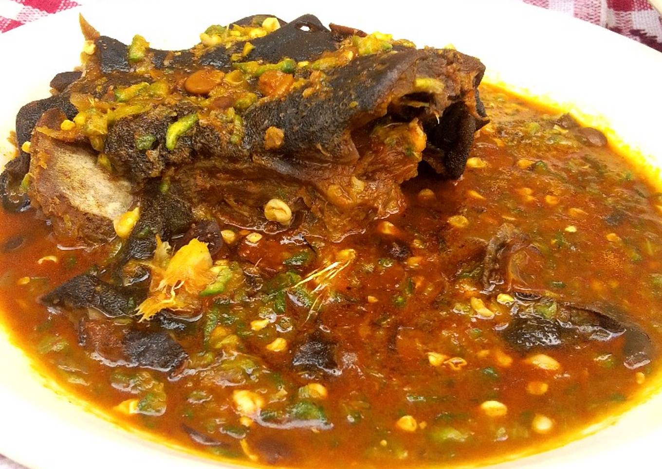 Traditional Goatmeat Okra Soup