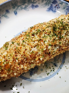 A picture of Elotes (Mexican Street Corn).