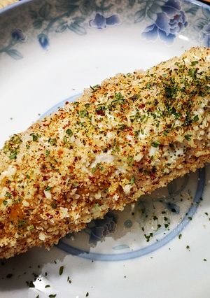 A picture of Elotes (Mexican Street Corn).