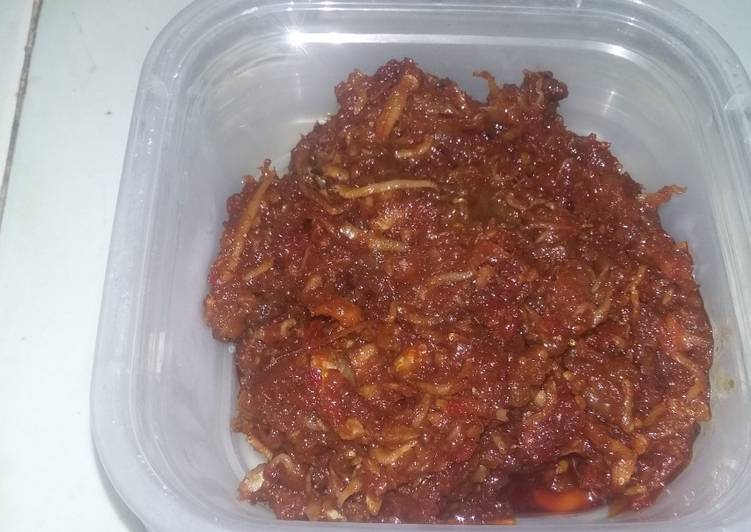 Langkah membuat Sambal teri legit