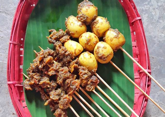 Sate Kerang-Telur Puyuh