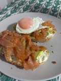 Tostada de salmón