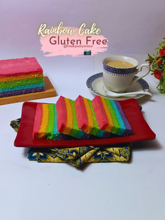 Foto resep Rainbow Cake Putih Telur