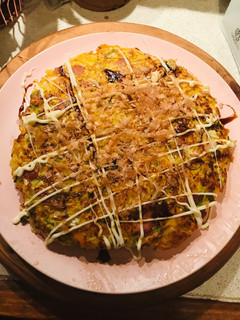 日式大阪燒 Okonomiyaki 的食譜成品照片