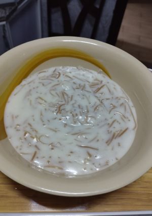 صورة لوصفة مهلبية بالشعيرية