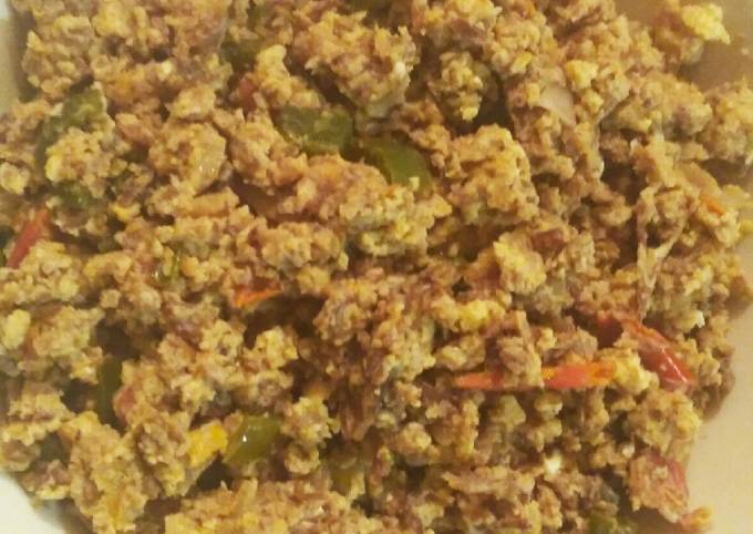 Machaca con Huevo Receta de Emanuel Rubio- Cookpad