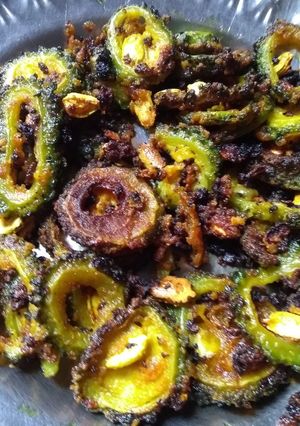 A picture of Kurkure karela.