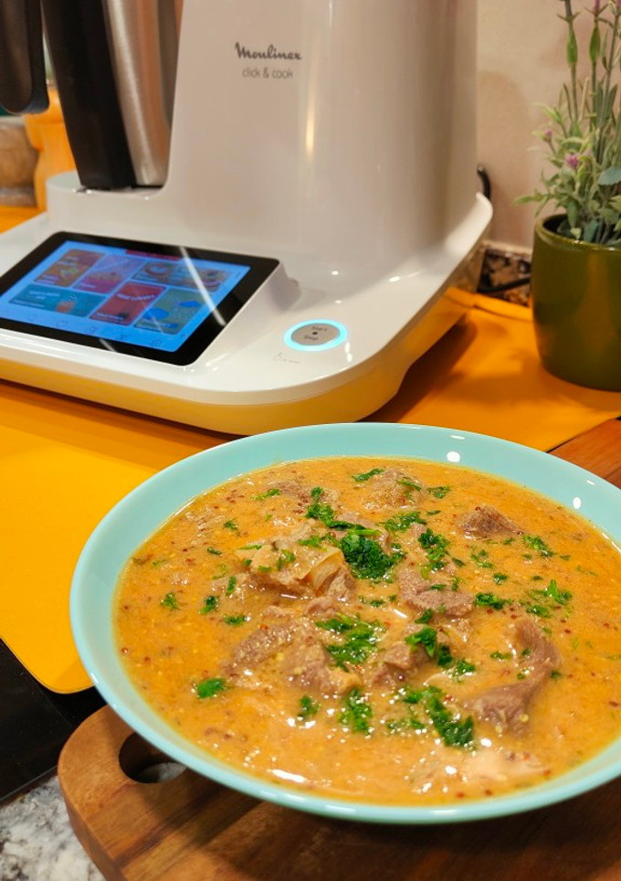 Una foto de Pavo a la mostaza en robot Moulinex Click&Cook