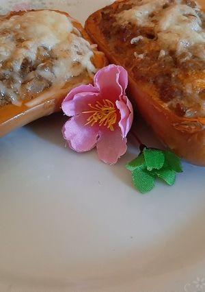 Una foto de Calabacín relleno