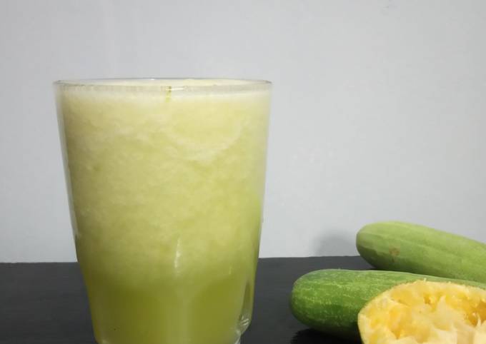 Bagaimana Membuat 467) Jus Timun Jeruk Peras, Enak