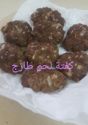 صورة لوصفة كفتة لحم طازج