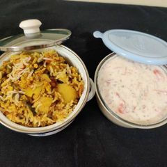 A picture of Veg Dum Biryani.