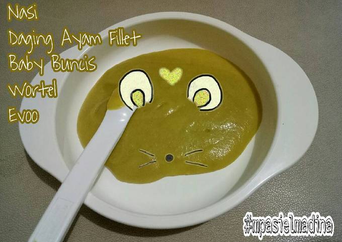 MpASI 6M Bubur Chicken Fillet (menu 4 bintang)