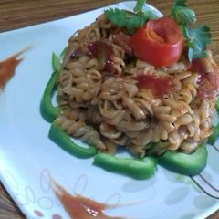 A picture of Masala pasta.