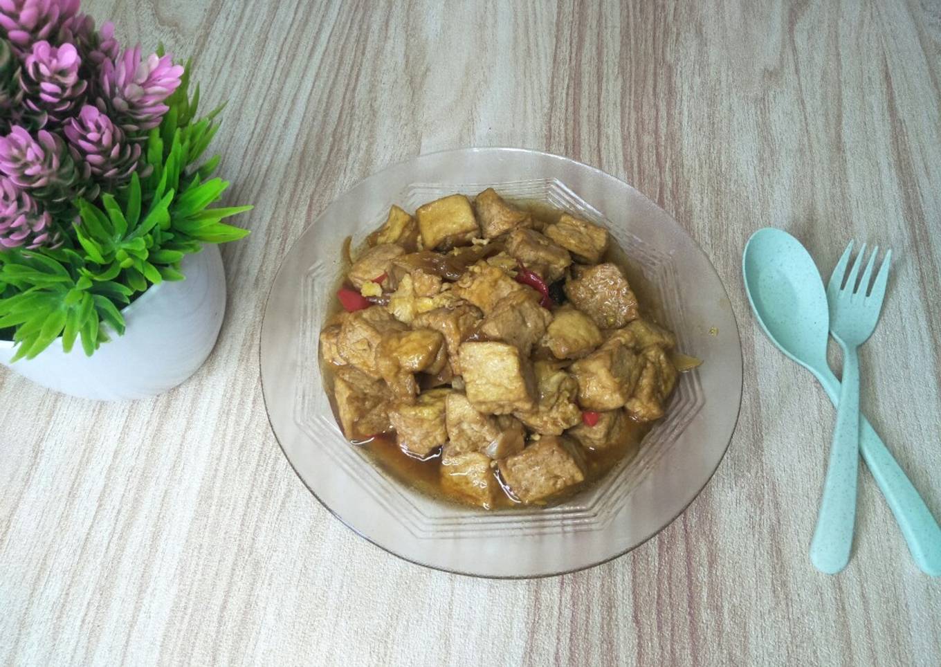 Tahu Telur Saos Kecap