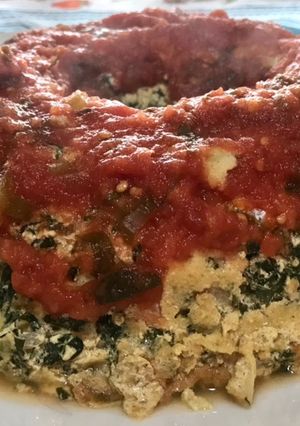 Una foto de Budín de acelga