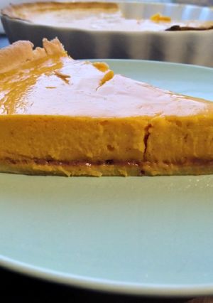 Une photo de Pumpkin pie au praliné
