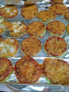 Una foto de Pizzas de calabacín